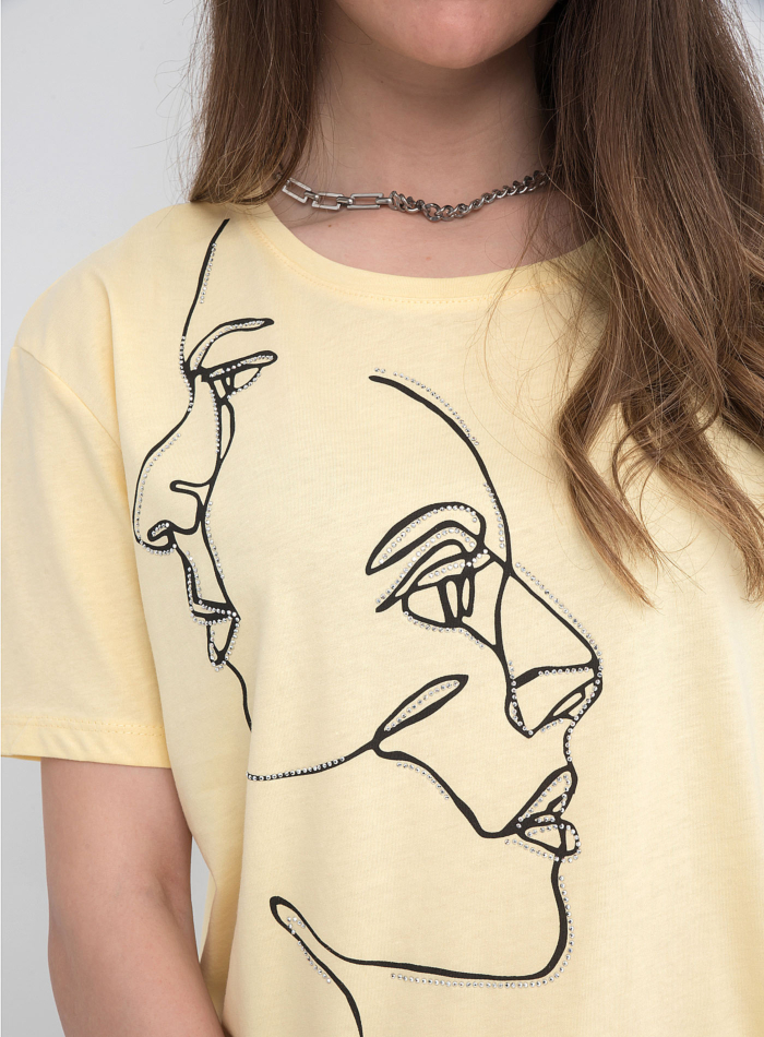 ΜΠΛΟΥΖΑ ΧΕΙΡΟΠΟΙΗΤΗ FACE STRASS